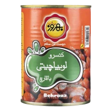 کنسرو قارچ و لوبیا بهروز 380 گرم