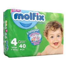 پوشک3بعدی 40عددی سایز 4 مولفیکس