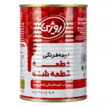 کنسرو گوجه فرنگی قطعه شده روژین380 گرم