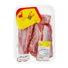 گوشت راسته با استخوان گوسفند 1کیلویی رزا