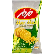 چیپس خلال ساده متوسط 90 گرمی مزمز