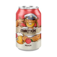  ماءالشعیر قوطی هلو 330 سی سی مالت ایچ