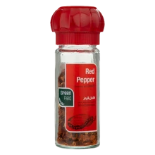 گریندر پرک فلفل قرمز20گرم شیشه گرین فیلد