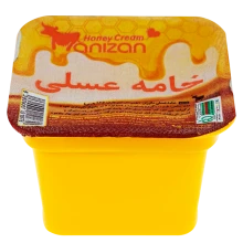 خامه عسلی 100 گرمی مربعی مانیزان