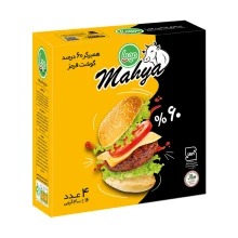 همبرگر ممتاز 60%گوشت 4عددی 400گرمی مهیا
