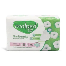 نواربهداشتی پنبه ای ضخیم بزرگ9عددی مولپد